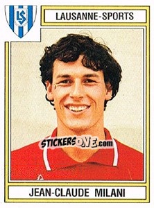 Figurina Jean-Claude Milani - Football Switzerland 1983-1984 - Panini