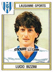 Sticker Lucio Bizzini - Football Switzerland 1983-1984 - Panini