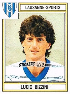 Sticker Lucio Bizzini - Football Switzerland 1983-1984 n. 127 - Panini
