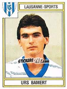 Cromo Urs Bamert - Football Switzerland 1983-1984 - Panini