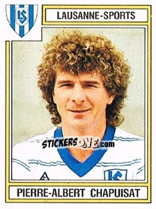 Sticker Pierre-Albert Chapuisat - Football Switzerland 1983-1984 - Panini