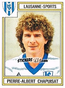 Figurina Pierre-Albert Chapuisat - Football Switzerland 1983-1984 n. 129 - Panini