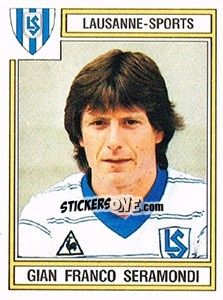 Figurina Gian Franco Seramondi - Football Switzerland 1983-1984 n. 130 - Panini