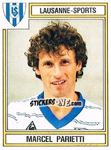 Sticker Marcel Parietti - Football Switzerland 1983-1984 - Panini
