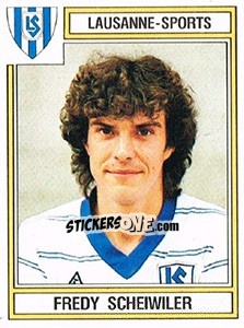 Figurina Fredy Scheiwiler - Football Switzerland 1983-1984 n. 133 - Panini