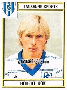 Cromo Robert Kok - Football Switzerland 1983-1984 - Panini