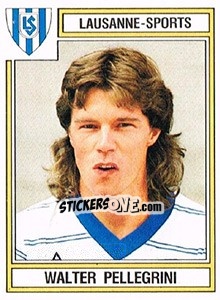 Figurina Walter Pellegrini - Football Switzerland 1983-1984 n. 137 - Panini