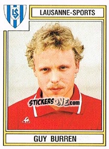 Figurina Guy Burren - Football Switzerland 1983-1984 - Panini