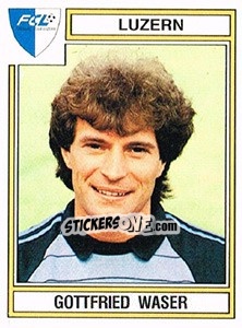 Cromo Gottfried Waser - Football Switzerland 1983-1984 - Panini
