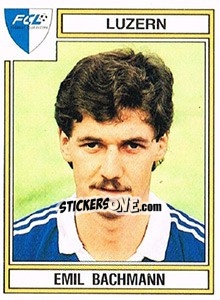 Cromo Emil Bachmann - Football Switzerland 1983-1984 - Panini
