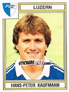 Figurina Hans-Peter Kaufmann - Football Switzerland 1983-1984 n. 148 - Panini