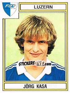 Sticker Jorg Kasa - Football Switzerland 1983-1984 - Panini