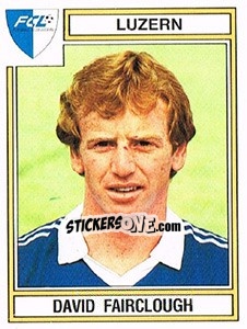 Sticker David Fairclough - Football Switzerland 1983-1984 n. 153 - Panini
