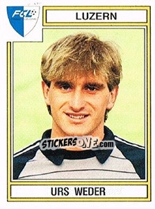 Sticker Urs Weder - Football Switzerland 1983-1984 - Panini