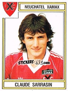 Sticker Claude Sarrasin - Football Switzerland 1983-1984 - Panini