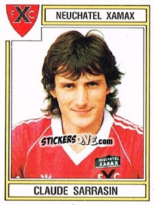 Sticker Claude Sarrasin - Football Switzerland 1983-1984 n. 170 - Panini