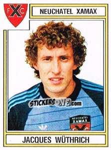 Sticker Jacques Wuthrich - Football Switzerland 1983-1984 - Panini