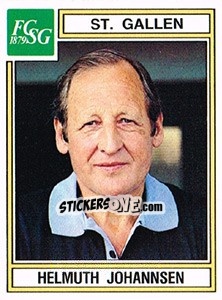 Sticker Helmuth Johannsen - Football Switzerland 1983-1984 - Panini