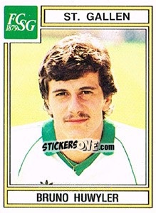 Cromo Bruno Huwyler - Football Switzerland 1983-1984 - Panini