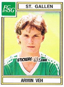 Sticker Armin Veh - Football Switzerland 1983-1984 n. 180 - Panini