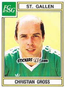 Sticker Christian Gross - Football Switzerland 1983-1984 n. 181 - Panini
