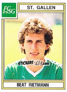Sticker Beat Rietmann - Football Switzerland 1983-1984 - Panini