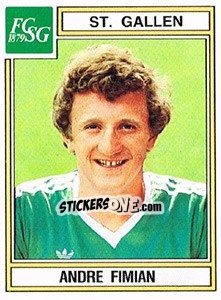 Cromo Andre Fimian - Football Switzerland 1983-1984 n. 190 - Panini