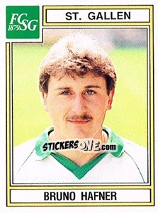 Cromo Bruno Hafner - Football Switzerland 1983-1984 - Panini