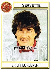 Cromo Erich Burgener - Football Switzerland 1983-1984 - Panini
