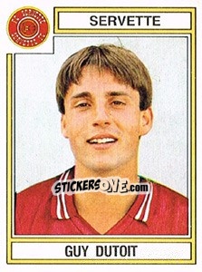 Sticker Guy Dutoit - Football Switzerland 1983-1984 - Panini
