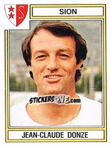 Sticker Jean-Claude Donze - Football Switzerland 1983-1984 - Panini