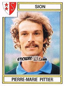 Sticker Pierre-Marie Rittier - Football Switzerland 1983-1984 - Panini