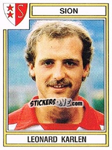 Figurina Leonard Karlen - Football Switzerland 1983-1984 - Panini