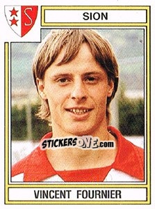 Cromo Vincent Fournier - Football Switzerland 1983-1984 - Panini