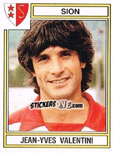 Cromo Jean-Yves Valentini - Football Switzerland 1983-1984 - Panini
