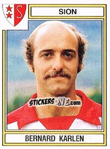 Sticker Bernard Karlen - Football Switzerland 1983-1984 - Panini