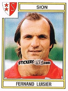 Sticker Fernand Luisier - Football Switzerland 1983-1984 n. 224 - Panini