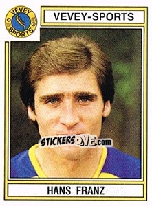 Sticker Hans Franz - Football Switzerland 1983-1984 - Panini