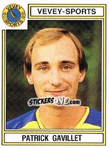 Sticker Patrick Gavillet - Football Switzerland 1983-1984 - Panini