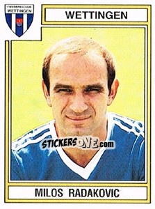 Sticker Milos Radakovic - Football Switzerland 1983-1984 - Panini