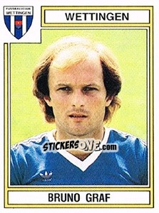 Cromo Bruno Graf - Football Switzerland 1983-1984 - Panini