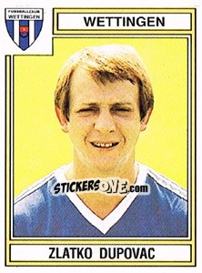 Cromo Zlatko Dupovac - Football Switzerland 1983-1984 - Panini