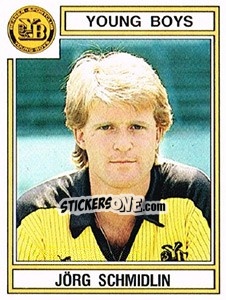 Cromo Jorg Schmidlin - Football Switzerland 1983-1984 - Panini