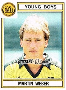 Sticker Martin Weber - Football Switzerland 1983-1984 - Panini