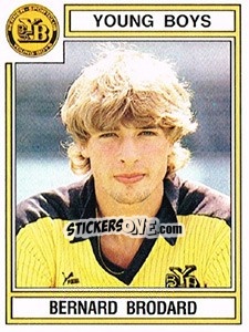 Cromo Bernard Brodard - Football Switzerland 1983-1984 - Panini