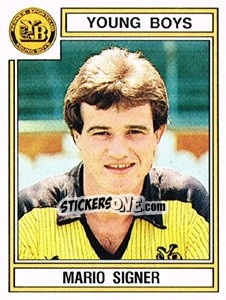 Cromo Mario Signer - Football Switzerland 1983-1984 - Panini