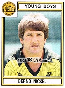 Cromo Bernd Nickel - Football Switzerland 1983-1984 - Panini