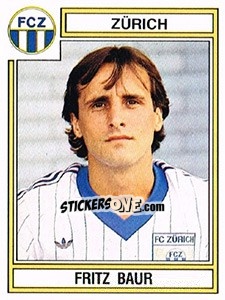 Cromo Fritz Baur - Football Switzerland 1983-1984 - Panini