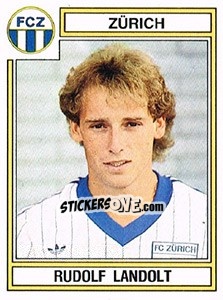 Cromo Rudolf Landolt - Football Switzerland 1983-1984 - Panini