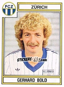 Sticker Gerhard Bold - Football Switzerland 1983-1984 n. 295 - Panini